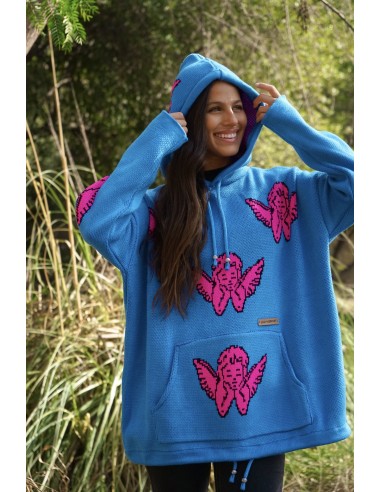 SWEATER POLERÓN METATRÓN Azul Francia Ángel Fucsia