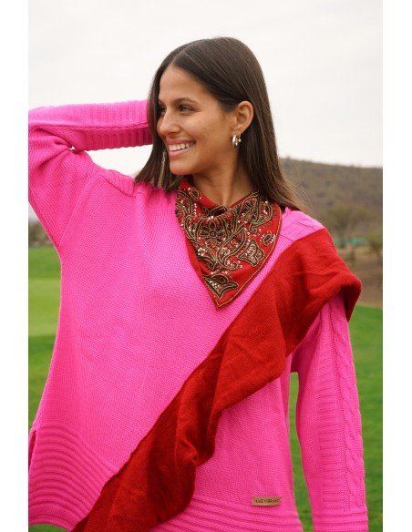 SWEATER CONEXIÓN FUCSIA VUELO ROJO