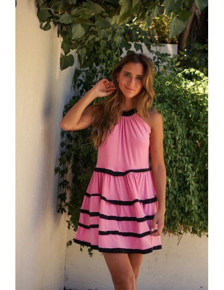 VESTIDO LUZ VIBRANT BENDITO CONSUELO ROSADO