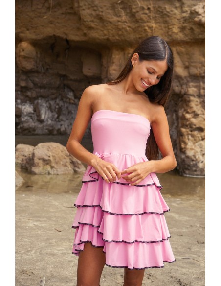 VESTIDO LUZ VIBRANT CAPACIDAD DE AMOR ROSADO