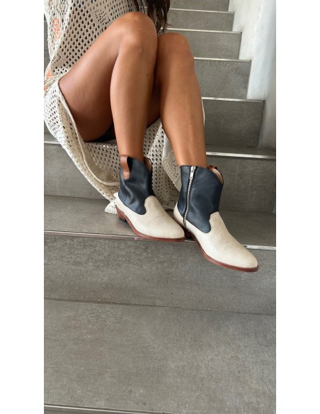 VAQUERAS LUZ VIBRANT NEGRO/BEIGE