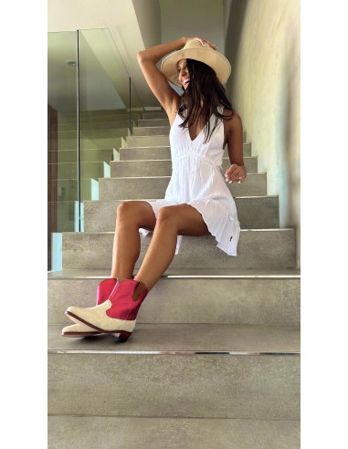 VAQUERAS LUZ VIBRANT FUCSIA/BEIGE