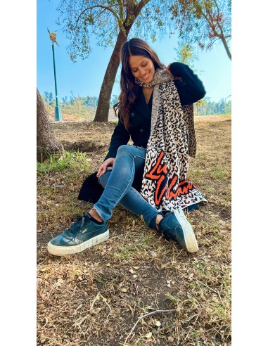 BUFANDA LUZ VIBRANT COQUETTE LEOPARDO...