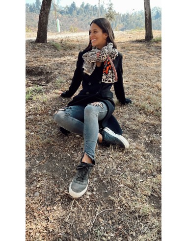 BUFANDA LUZ VIBRANT COQUETTE LEOPARDO...