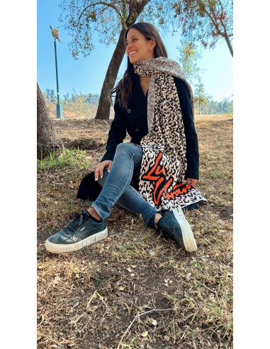 BUFANDA LUZ VIBRANT COQUETTE LEOPARDO...