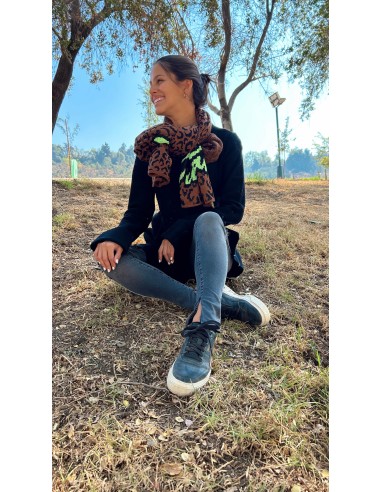 BUFANDA LUZ VIBRANT COQUETTE LEOPARDO...