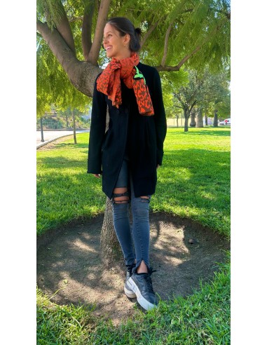 BUFANDA LUZ VIBRANT COQUETTE LEOPARDO...