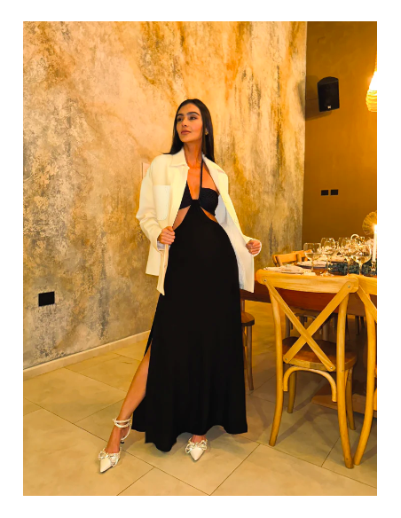 VESTIDO LARGO BOAMAR LAZULI BW0280