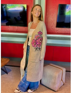 CÁRDIGAN MINGA LA-ROSE BEIGE