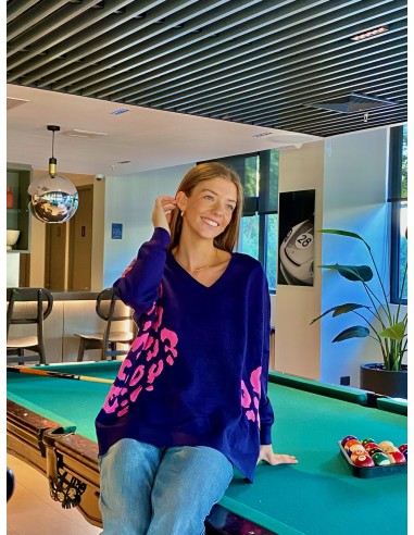 SWEATER MINGA DESTELLO AZUL MARINO