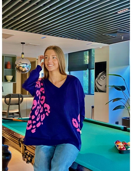 SWEATER MINGA DESTELLO AZUL MARINO