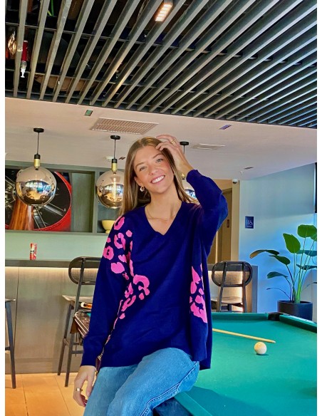 SWEATER MINGA DESTELLO AZUL MARINO