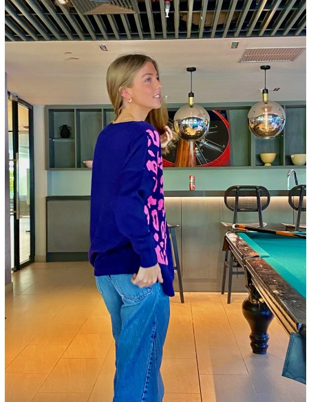 SWEATER MINGA DESTELLO AZUL MARINO