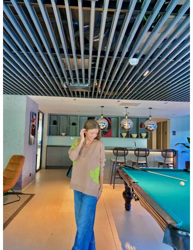 SWEATER MINGA DESTELLO BEIGE