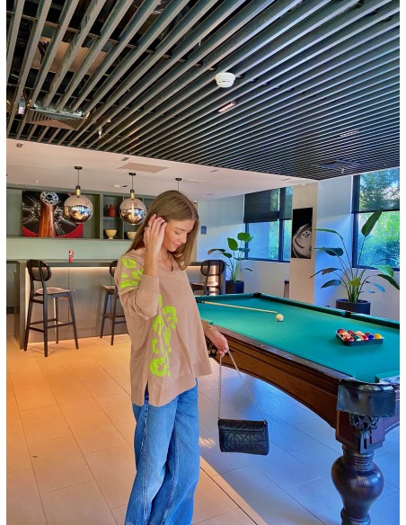 SWEATER MINGA DESTELLO BEIGE