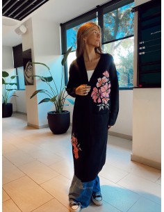 CÁRDIGAN MINGA LA-ROSE NEGRO