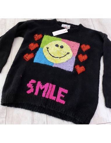 SWEATER SMILE NEGRO